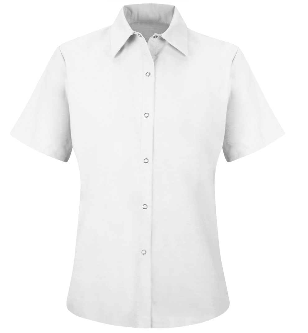 Women's Short Sleeve Specialized Pocketless Work Shirt