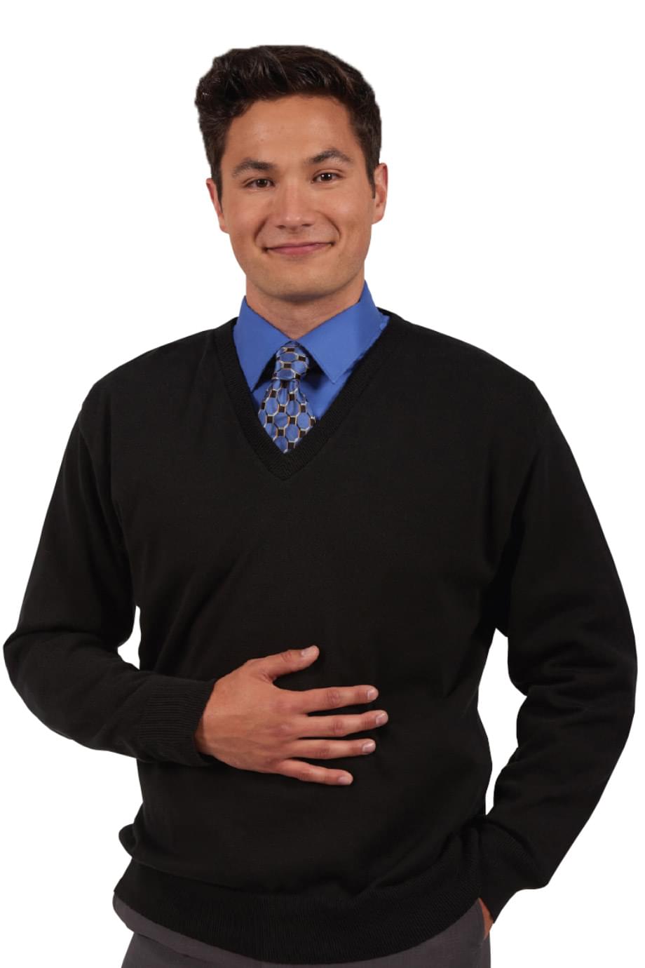 V-Neck Cotton Sweater