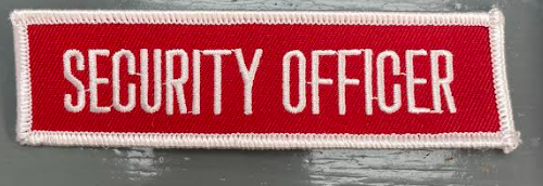 Patch (Security Officer) Rectangular 4 1/2" x 1 1/4"