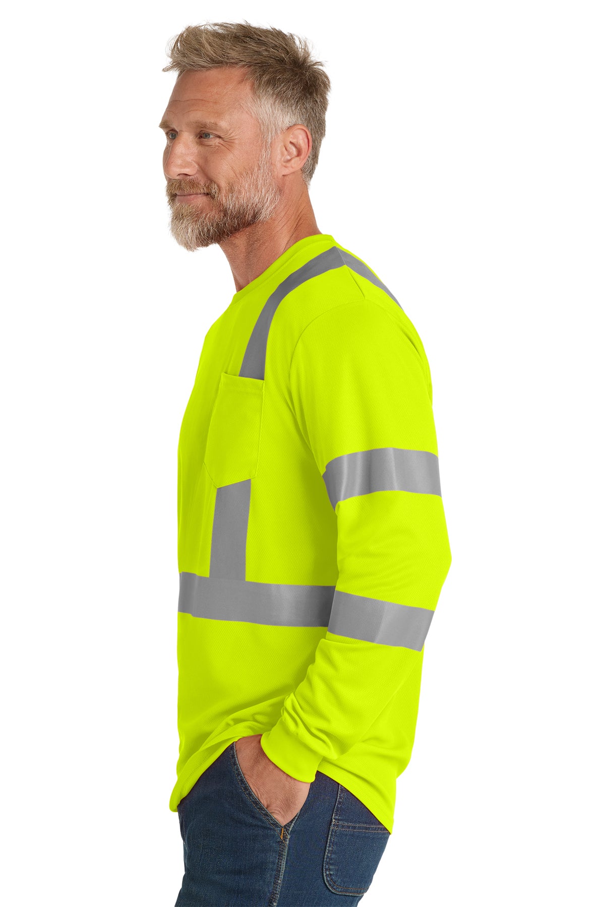 CornerStone® ANSI 107 Class 3 Mesh Long Sleeve Tee