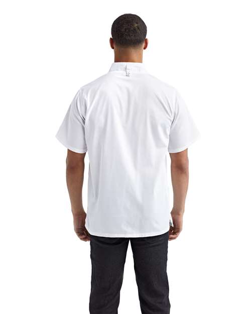 TH Unisex Zip-Close Short Sleeve Chef's Coat