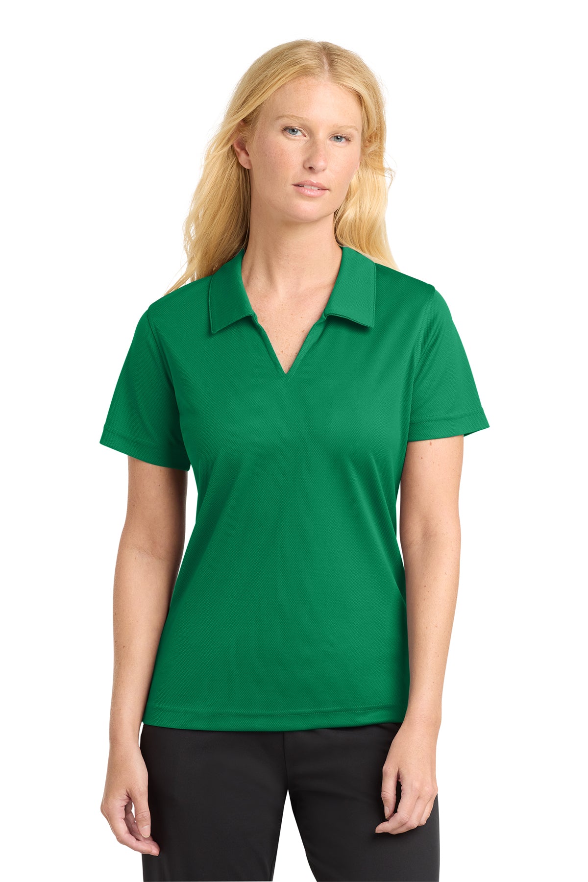 Sport-Tek® Women's Dri-Mesh® V-Neck Polo