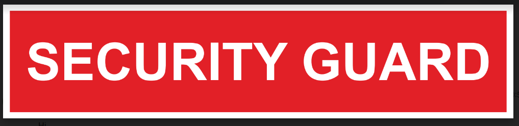Patch (Pinkerton Security Guard Velcro Backing)