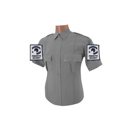 PIN All Polyester Short Sleeve Shirt (Velcro Attachment on Both Sleeves)