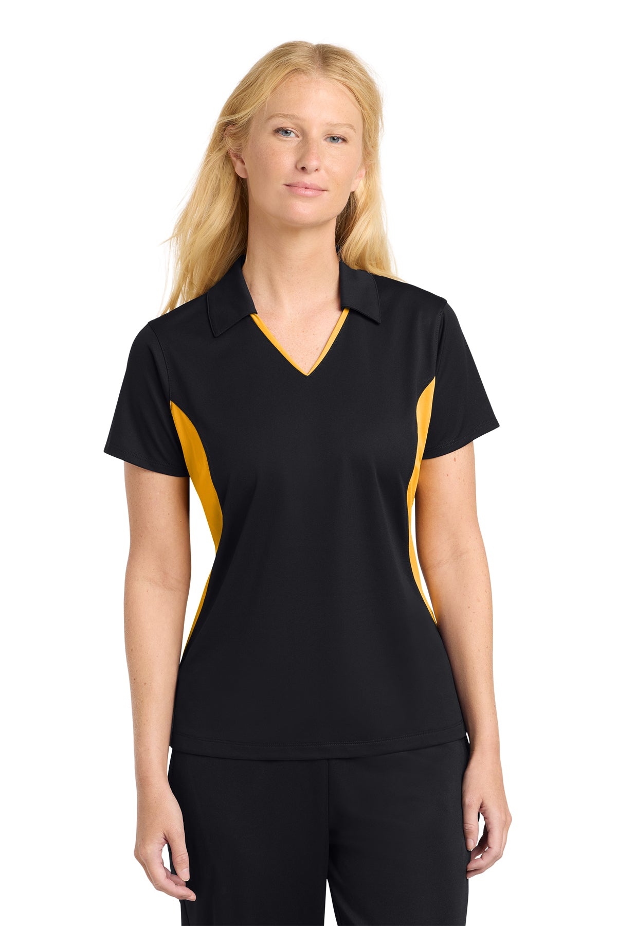 Sport-Tek® Women's Side Blocked Micropique Sport-Wick® Polo