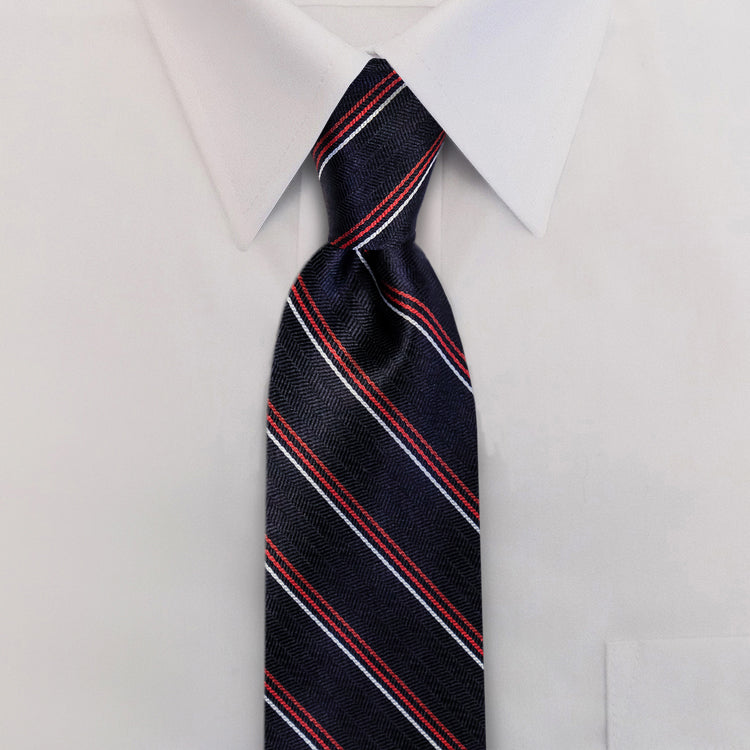 Stripe #614 Clip-On Necktie