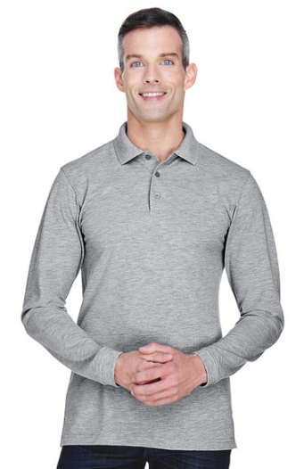Men's Easy Blend Long-Sleeve Polo