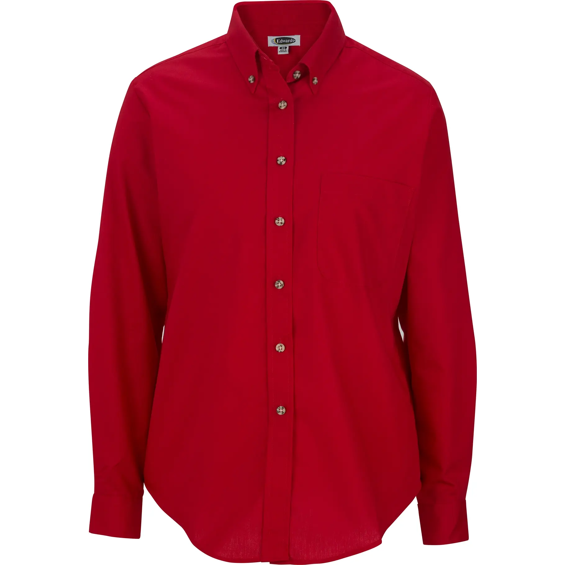 Easy Care Poplin Long-Sleeve Ladies Shirt
