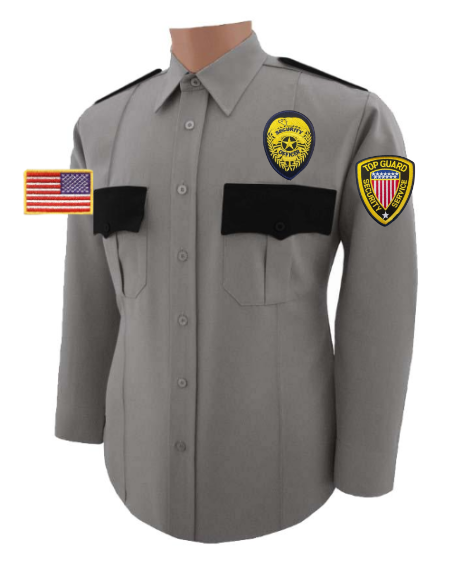 TG All Polyester Long Sleeve Two Tone Shirt