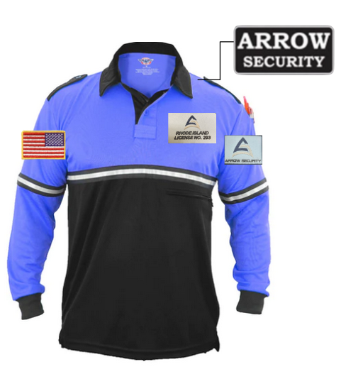 ARR Two Tone Bike Patrol Shirt with Zipper Pocket Long Sleeve