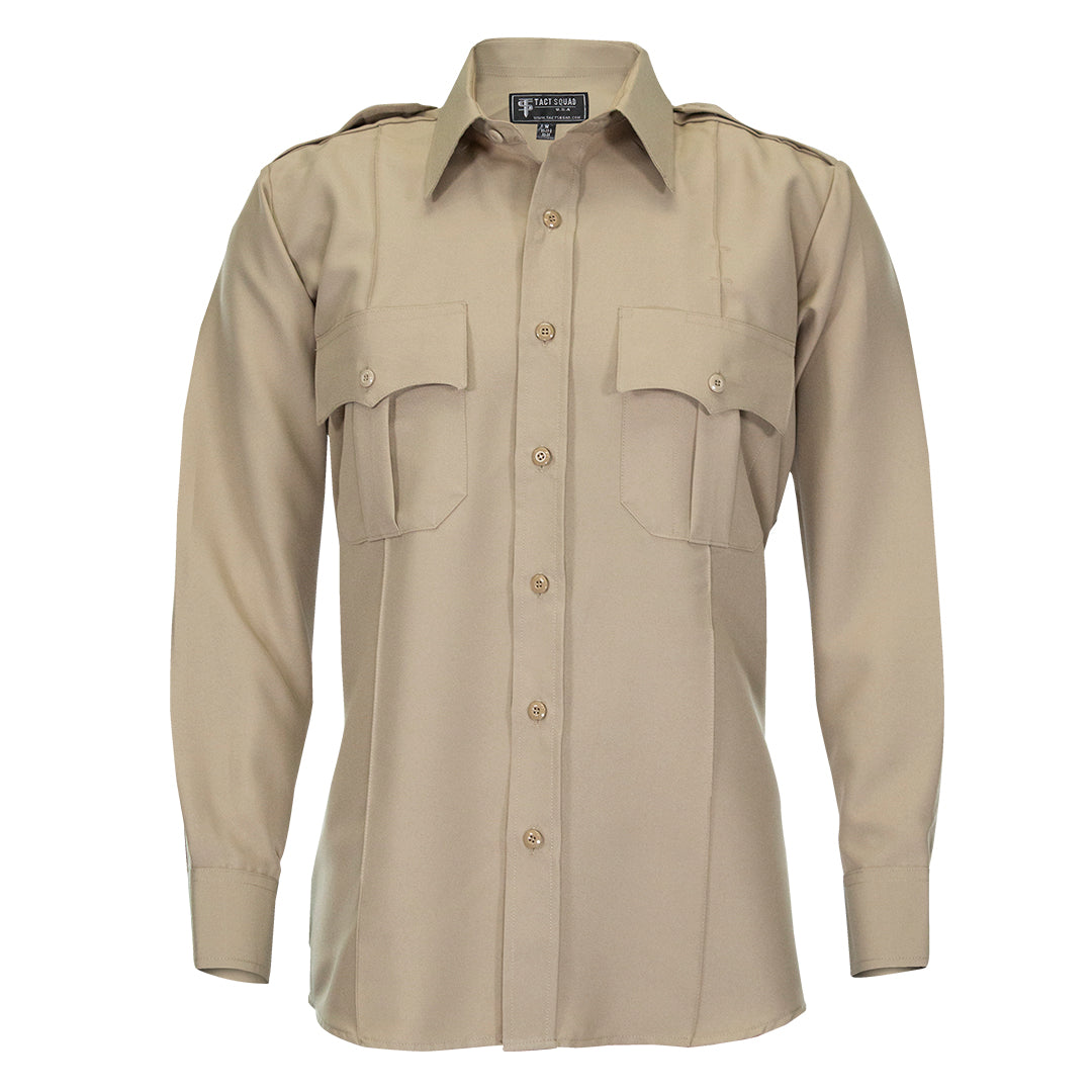 Men’s Polyester Long Sleeve Uniform Shirt