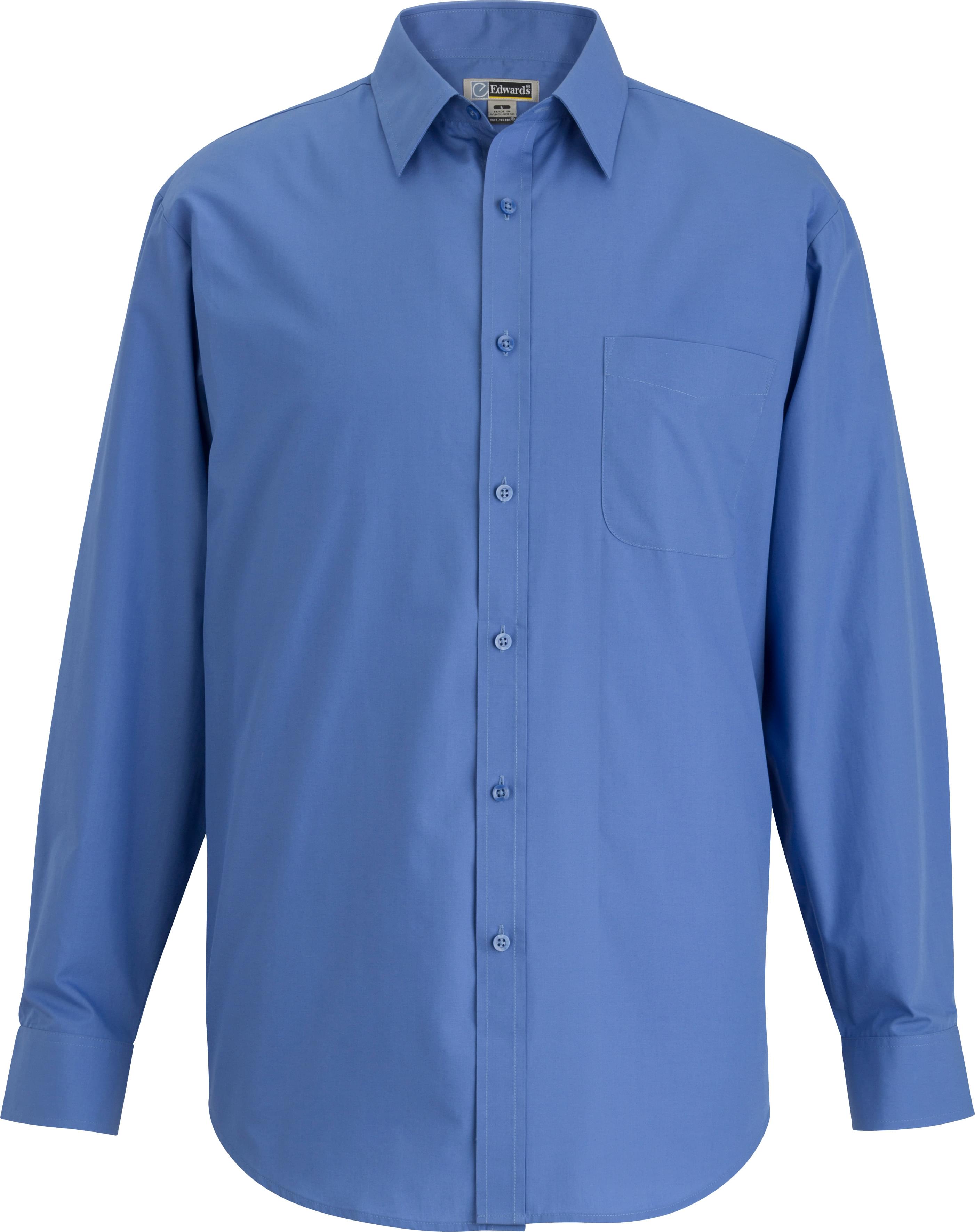 Essential Broadcloth Long Sleeve Mens Shirt
