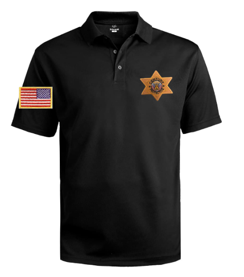 CPS Hi-Performance Mesh Polo (Security in Gold on Back)