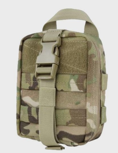 Medical Kit Pouch/Carrier MOLLE – Olive Drab Green, Condor 7” Medical Pouch RIP EMT Pouch Lite