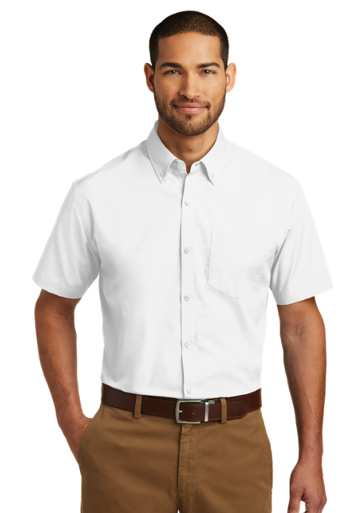 Port Authority® Short Sleeve Carefree Poplin Shirt