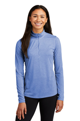Sport-Tek® Women's PosiCharge® Tri-Blend Wicking 1/4-Zip Pullover