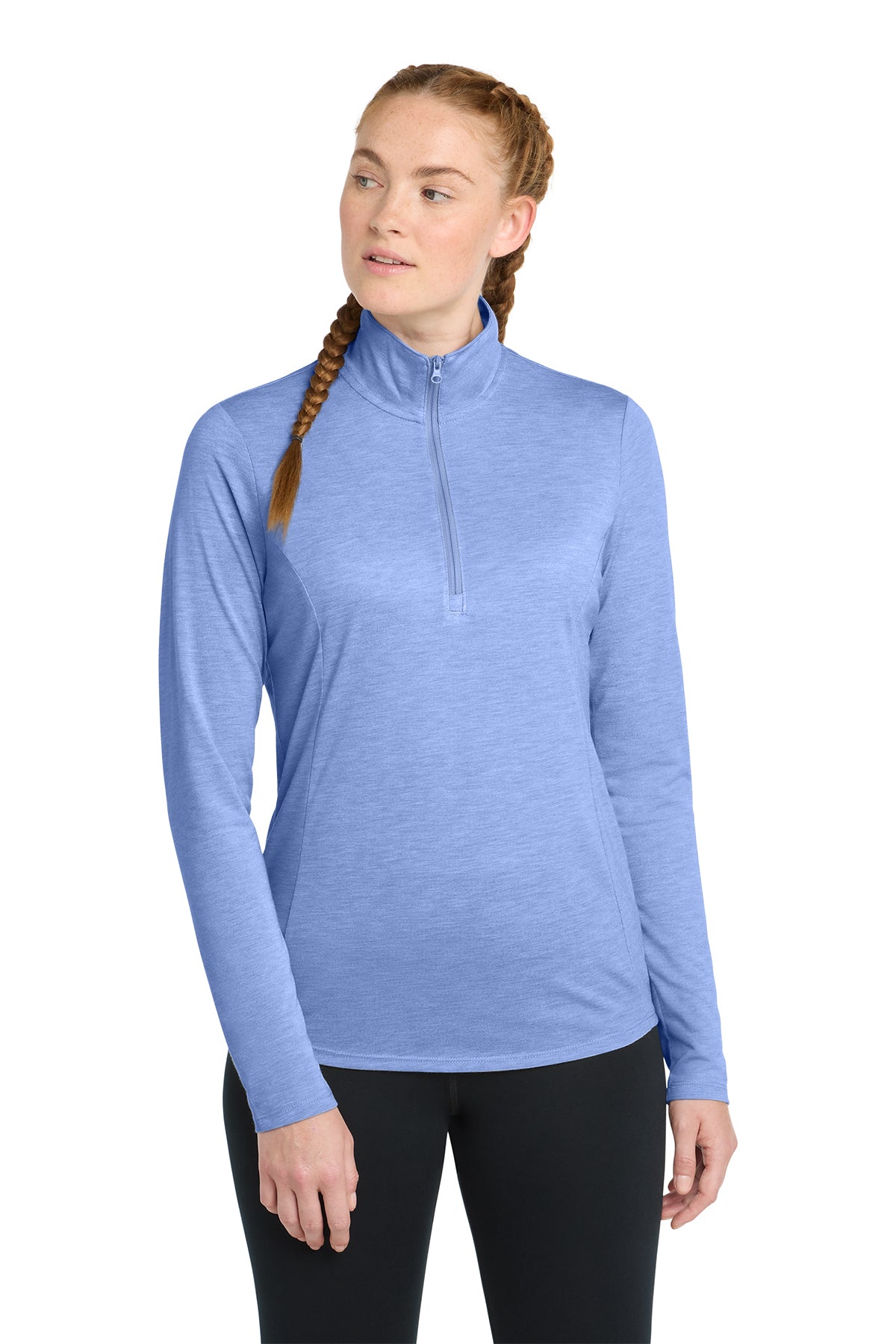 Sport-Tek® Women's PosiCharge® Tri-Blend Wicking 1/4-Zip Pullover