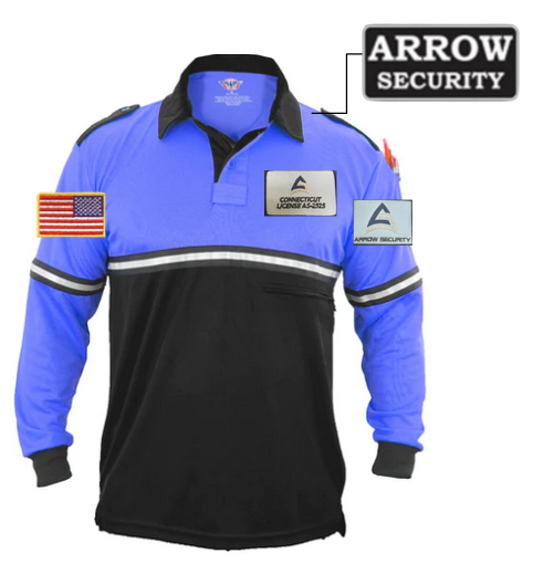 ARR Two Tone Bike Patrol Shirt with Zipper Pocket Long Sleeve