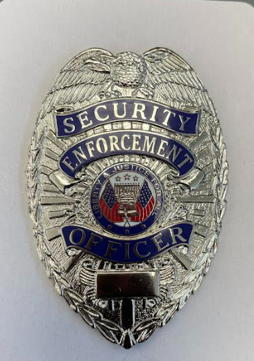 Metal Badge (Security Enforcement Officer) 3" x 2 1/4"