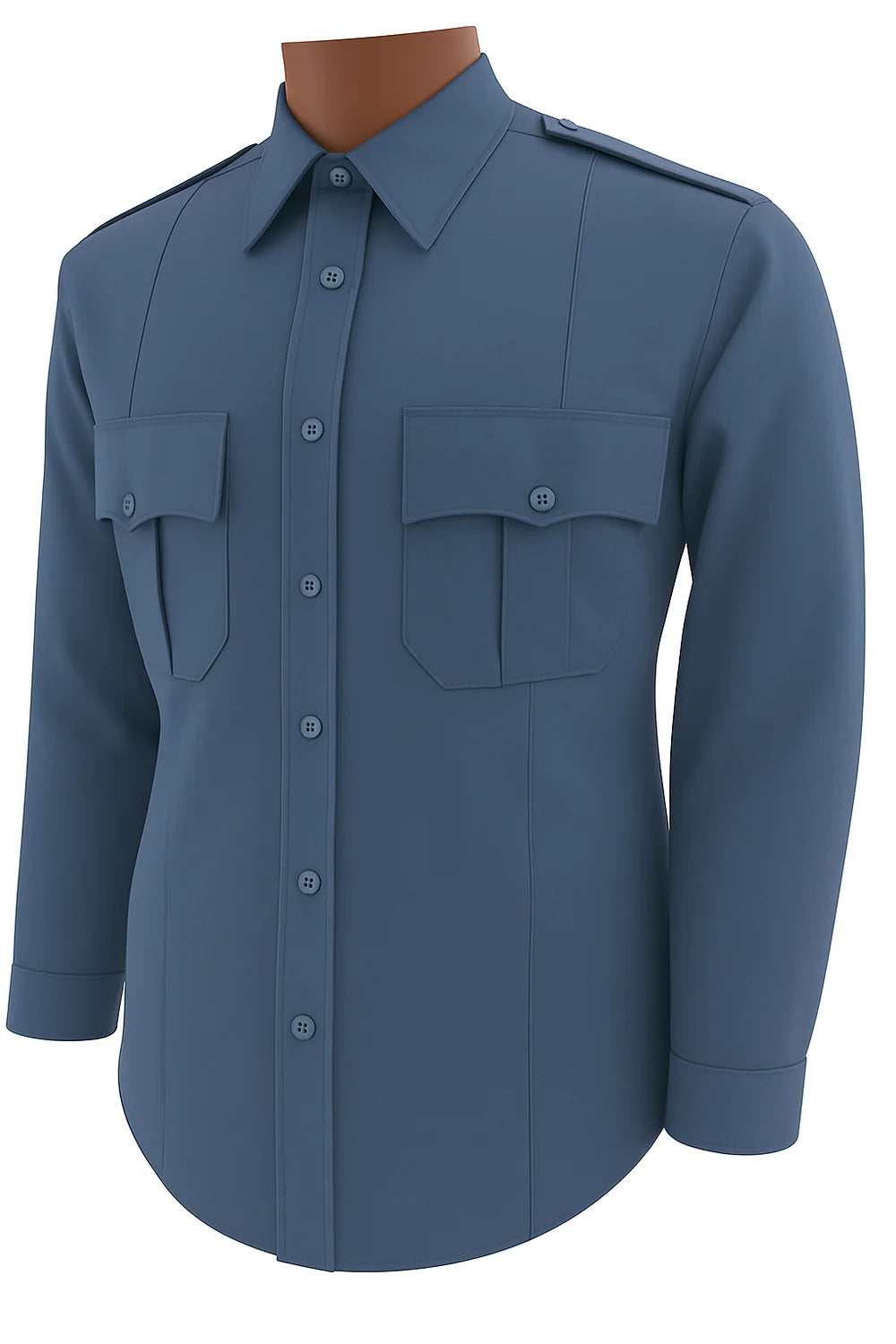 All Polyester Long Sleeve Shirt