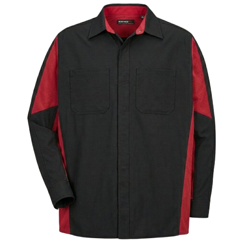 Men's Long Sleeve Two-Tone Crew Shirt