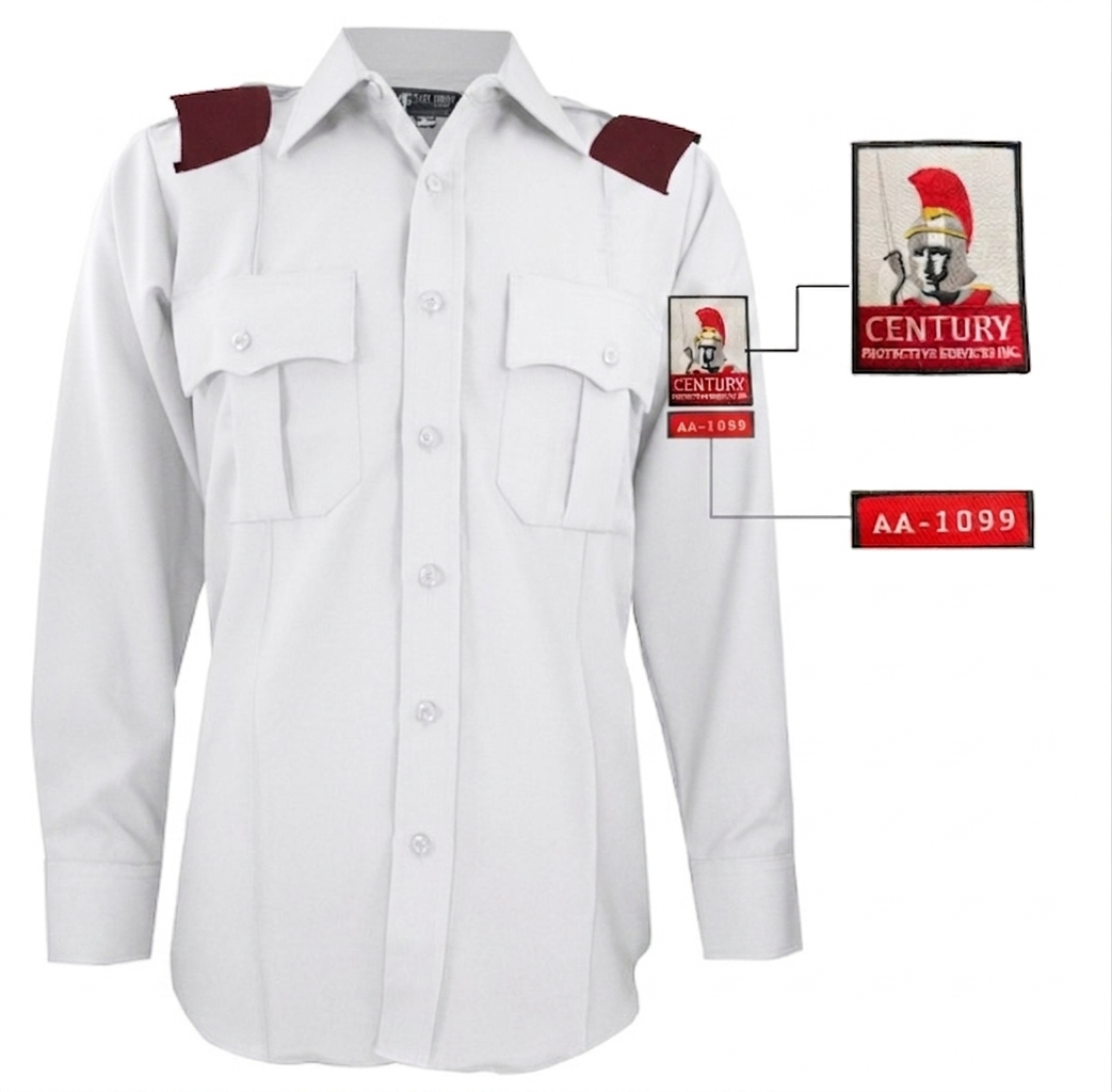 CPS Men’s Polyester Long Sleeve Uniform Shirt