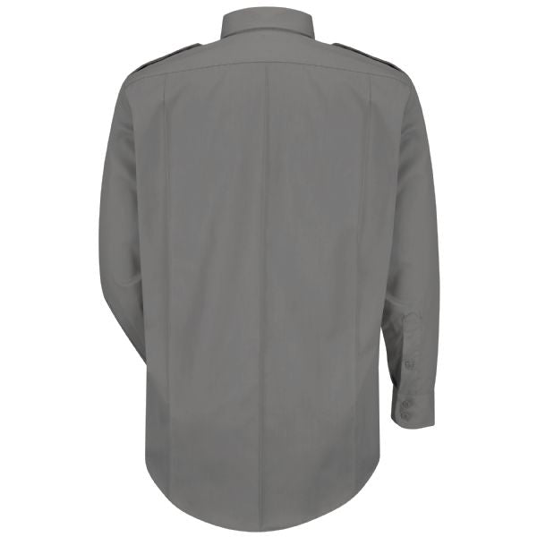 Men's New Dimension® Poplin Uniform Long Sleeve Shirt
