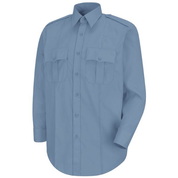 Men's New Dimension® Poplin Uniform Long Sleeve Shirt