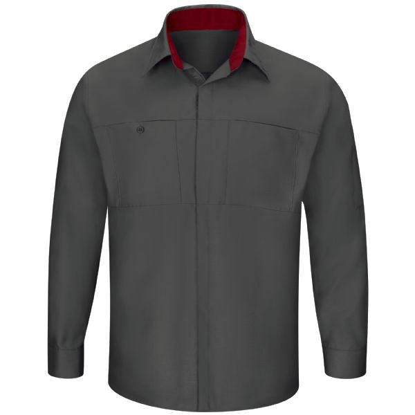 Men's Long Sleeve Performance Plus Shop Shirt with OilBlok Technology
