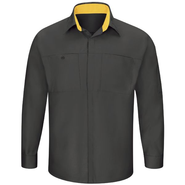 Men's Long Sleeve Performance Plus Shop Shirt with OilBlok Technology
