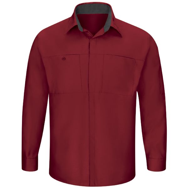 Men's Long Sleeve Performance Plus Shop Shirt with OilBlok Technology