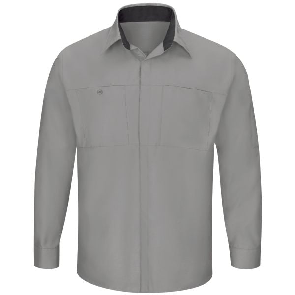 Men's Long Sleeve Performance Plus Shop Shirt with OilBlok Technology