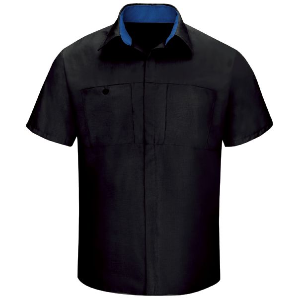 Men's Short Sleeve Performance Plus Shop Shirt With Oilblok Technology