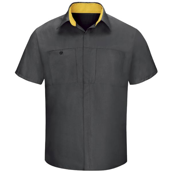 Men's Short Sleeve Performance Plus Shop Shirt With Oilblok Technology