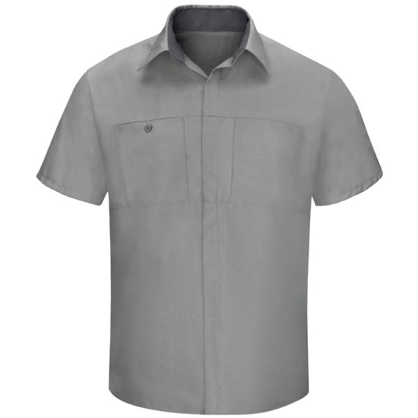 Men's Short Sleeve Performance Plus Shop Shirt With Oilblok Technology