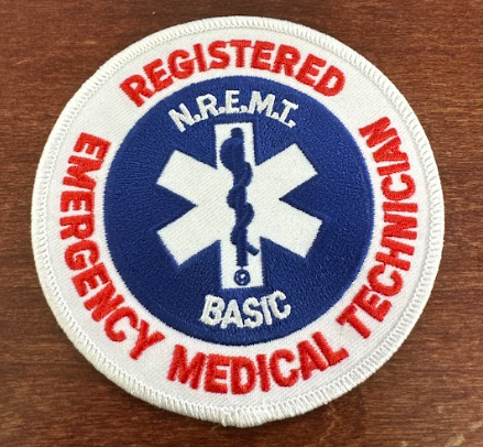Patch ( N.R.E.M.T Basic Med) Royal Blue/ Red/ White PRS (Copy)