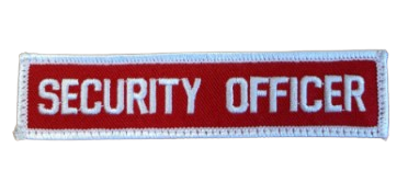 Patch ( Security Officer ) Velcro 1” * 4.5”
