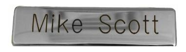Metal Name Badge