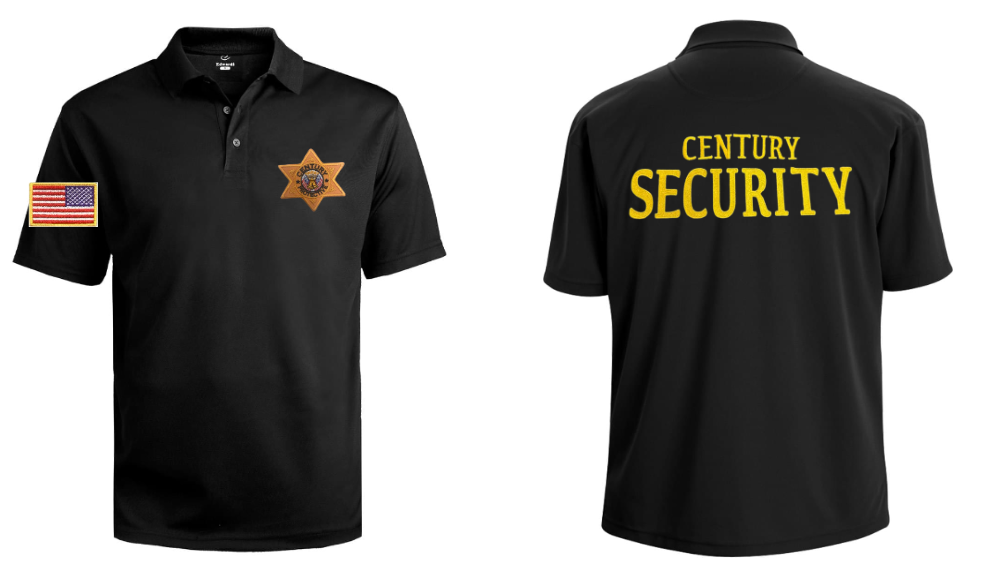 CPS Hi-Performance Mesh Polo (Security in Gold on Back)