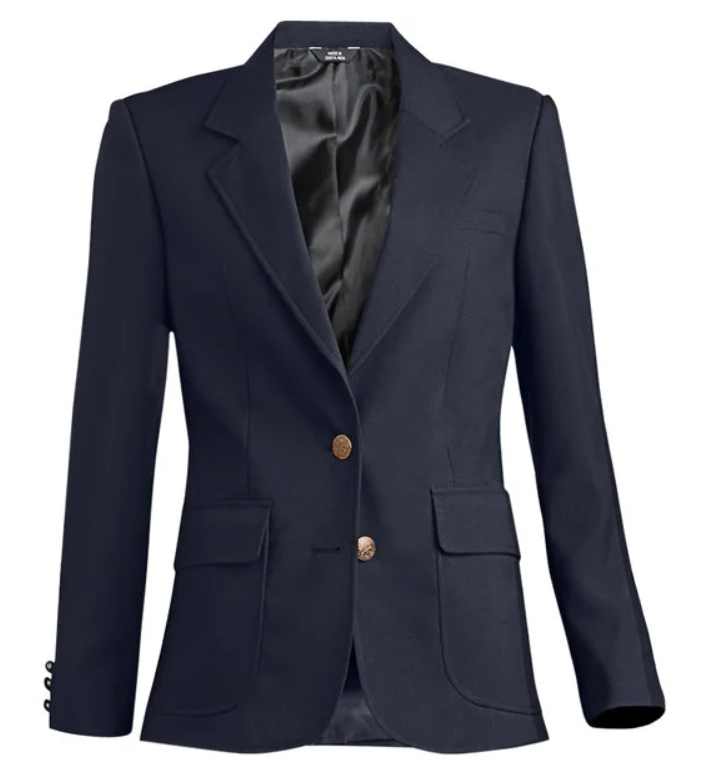 National Patrol Women's Customizable Navy Single Breasted Blazer