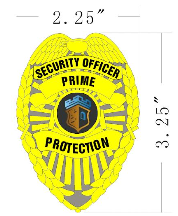 Patch Badge ( Security Officer - Prime Protection ) 2.25" x 3.25"