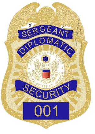 Metal Badge ( Sergeant - Diplomatic Security)