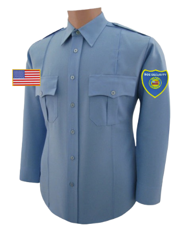 BOS Poly/Cotton Long Sleeve Security Shirt