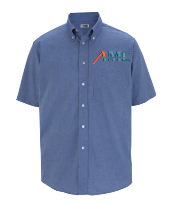 AMC Easy Care Oxford Short Sleeve Mens Shirt