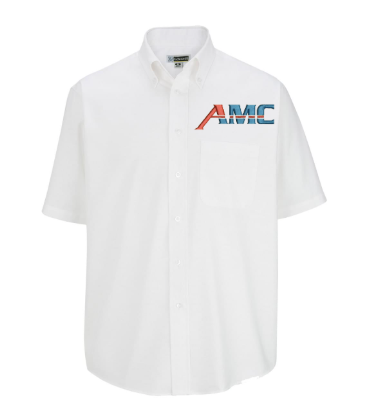AMC Easy Care Oxford Short Sleeve Mens Shirt