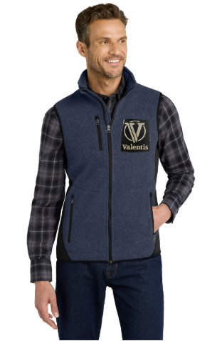 VLTS Port Authority® R-Tek® Pro Fleece Full-Zip Vest - NEW (Silver Embroidery)