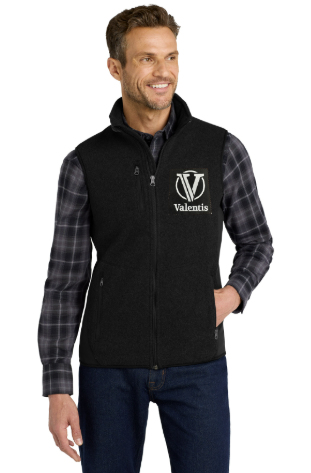 VLTS Port Authority® R-Tek® Pro Fleece Full-Zip Vest - NEW (White Embroidery)