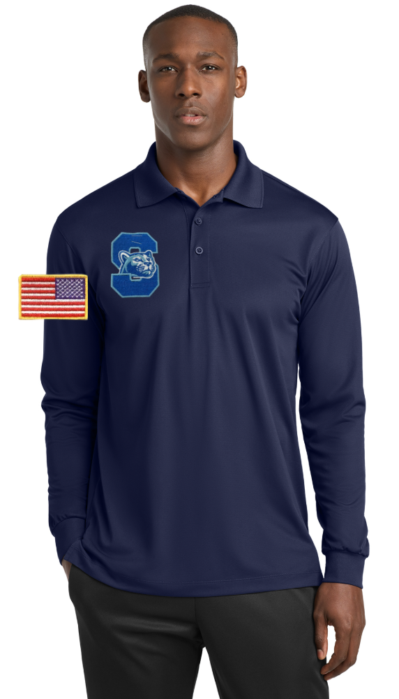 CPS Sport-Tek® Long Sleeve Micropique Sport-Wick® Polo