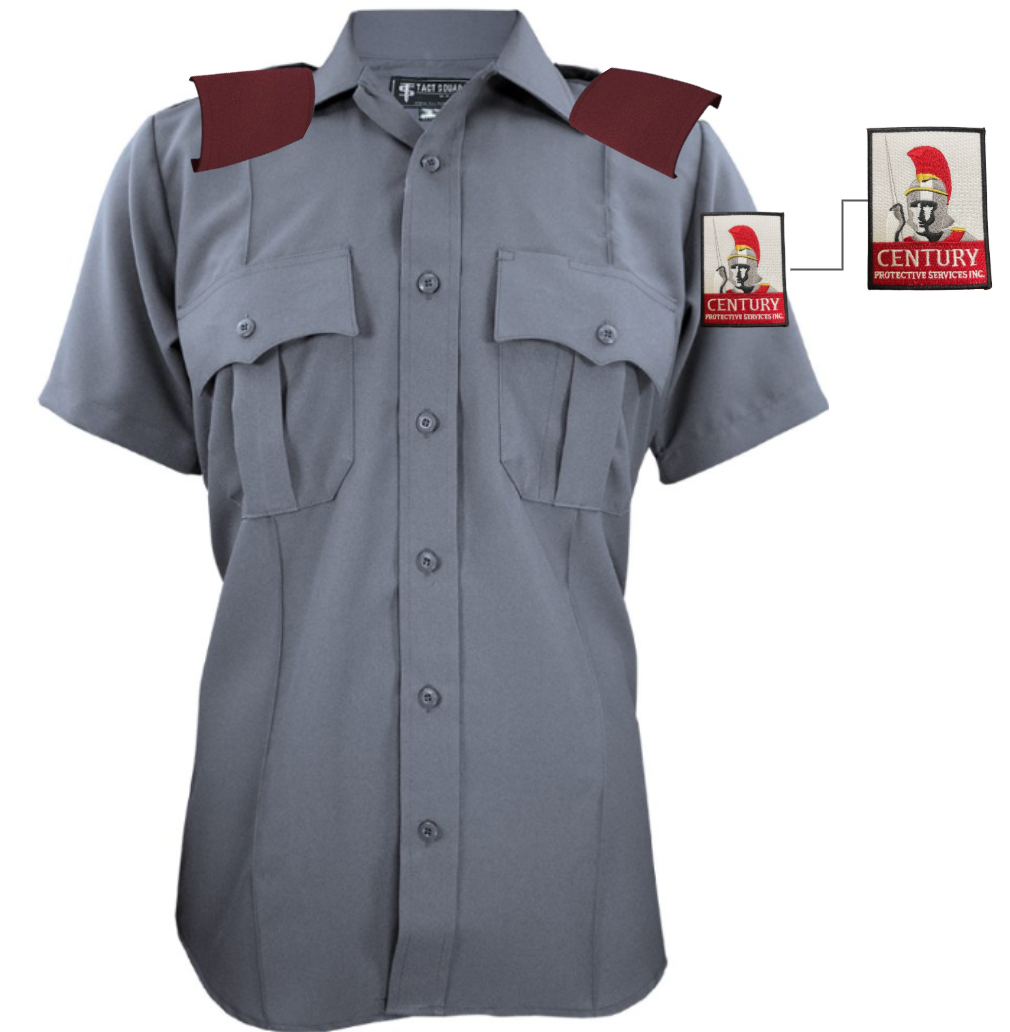 CPS Men’s Polyester Short Sleeve Uniform Shirt