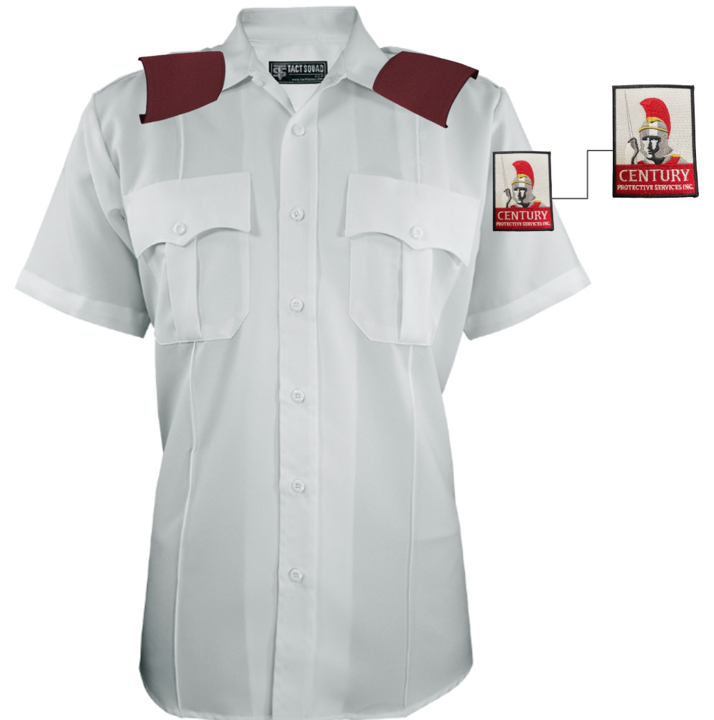 CPS Men’s Polyester Short Sleeve Uniform Shirt